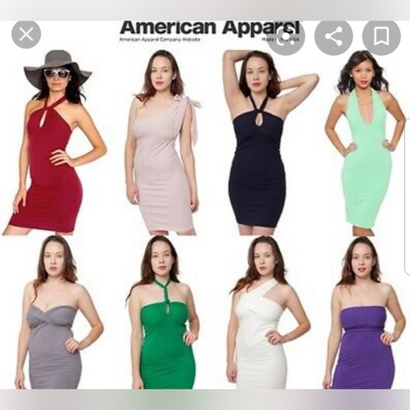 AMERICAN APPAREL Wrap Dress. - Picture 1 of 4